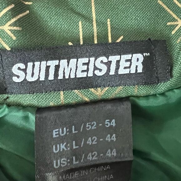 Suitmeister Holiday Snowflake Tree Blazer- Size Large - Picture 5 of 14